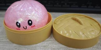 CPSC召回页产品图：GIHNJSI Squeezy Dumplings挤压饺子玩具及竹蒸笼盒