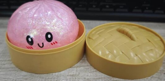 CPSC召回页产品图：GIHNJSI Squeezy Dumplings挤压饺子玩具及竹蒸笼盒