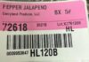 FDA通报Hardie’s墨西哥辣椒沙门氏菌召回 FDA召回页产品图:Hardie's Fresh Foods PEPPER JALAPENO 5#透明袋装墨西哥辣椒标签