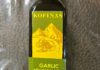 FDA召回页产品图：Kofinas Garlic Mediterranean Infused Extra Virgin Olive Oil瓶标