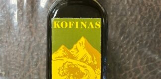 FDA召回页产品图：Kofinas Garlic Mediterranean Infused Extra Virgin Olive Oil瓶标
