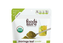 FDA通报Foods Alive辣木叶粉沙门氏菌召回 FDA召回页产品图:Foods Alive有机辣木叶粉8盎司包装