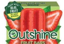FDA召回页产品图：Outshine Fruit Bars草莓口味6支装包装