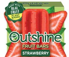 FDA召回页产品图：Outshine Fruit Bars草莓口味6支装包装
