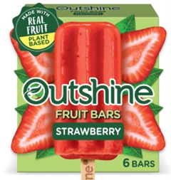 FDA召回页产品图:Outshine Fruit Bars草莓口味6支装包装