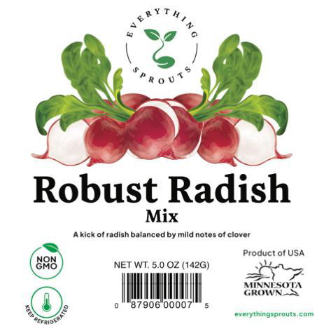 FDA召回页产品图:Everything Sprouts Robust Radish Mix 5盎司杯装