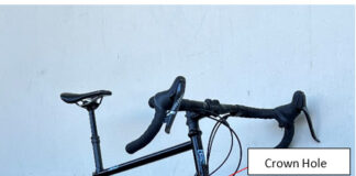 CPSC召回Ritchey碳纤维自行车前叉 CPSC召回页官方产品图:Ritchey带冠孔碳纤维自行车前叉(标注Crown Hole)