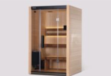 CPSC扩大召回Sauna360 Tylö桑拿房长凳跌落风险 CPSC召回页产品图:Sauna360 Tylö Halmstad桑拿房示例