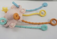 CPSC召回SHEIN蒙特梭利拉绳牙胶窒息风险 CPSC召回页产品图:SHEIN Pull & Chew蒙特梭利粉色拉绳牙胶