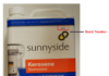 CPSC召回Sunnyside煤油燃料容器 CPSC召回页官方产品图:Sunnyside一加仑1-K煤油燃料白色塑料容器正面