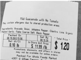 FDA召回页产品图：Whole Foods Market含墨西哥辣椒莎莎与牛油果酱相关产品