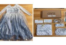 美国召回CIYTI发光公主服装因纽扣电池易被儿童吞食 CPSC召回27-038 CIYTI发光公主服装蓝色连衣裙、皇冠、魔法棒及遥控器产品照片