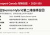 加拿大交通部召回2026-505丰田Sienna Hybrid第二排座椅信息图：2022至2026年款，更新SRS软件