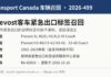 加拿大交通部召回2026-499 Prevost长途客车紧急出口标签信息图