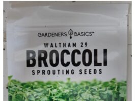 FDA通告中的Gardeners Basics Waltham 29西兰花芽苗种子1磅包装产品图