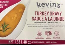 CFIA通报Kevin’s Natural Foods火鸡肉汁未标注芥末召回 CFIA通告中的Kevin's Natural Foods Turkey Gravy 1.33 L包装正面产品图