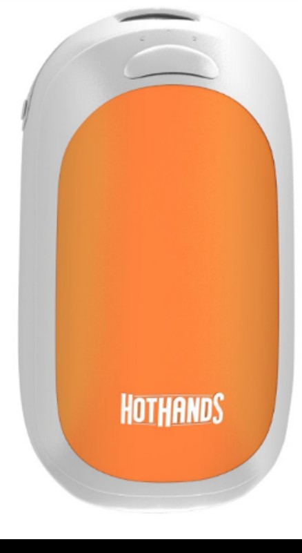 CPSC召回页产品图:HotHands白色橙色充电暖手宝