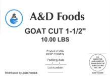USDA FSIS召回标签图：Star Meat/A&D Foods生肉纸箱与真空包装标签含虚假EST.1363