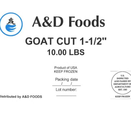 USDA FSIS召回标签图：Star Meat/A&D Foods生肉纸箱与真空包装标签含虚假EST.1363