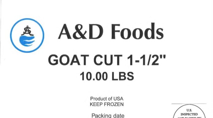 USDA FSIS召回标签图：Star Meat/A&D Foods生肉纸箱与真空包装标签含虚假EST.1363