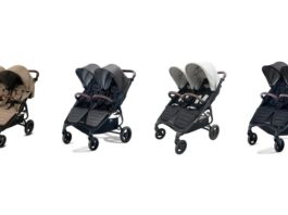 加拿大卫生部责令召回Valco Baby Trend Duo双人婴儿推车 加拿大卫生部召回通告中的Valco Baby Trend Duo双人婴儿推车四种颜色产品图