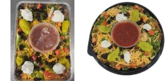 FDA召回产品图：WinCo Foods莎莎豆酱拼盘Express与16英寸catering托盘