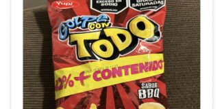 USDA FSIS召回标签图：YUPI Golpe Con Todo SABOR BBQ混合薯片60克袋装